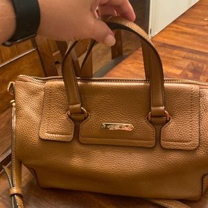 Tan leather crossbody